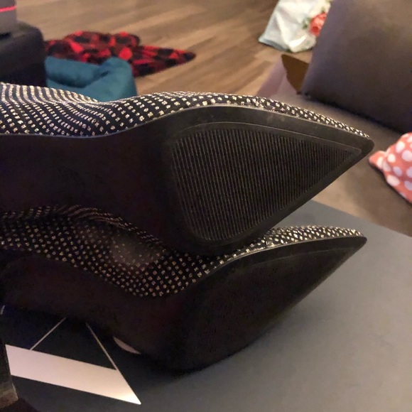 Used Zara Sparkly Mesh booties SZ 6.5 - Picture 11 of 13